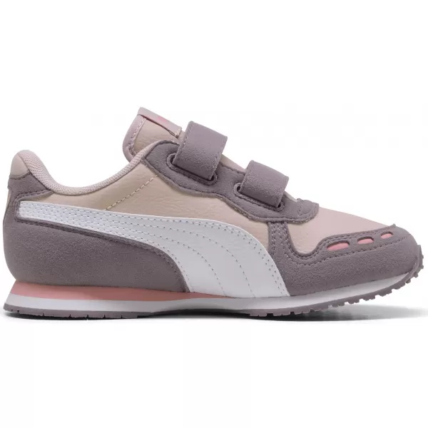  Pantofi pentru copii PUMA CABANA RACER SL 20 V PS 383730-22 CEAȚĂ MOV/ALB/GEM DE PRUNE 