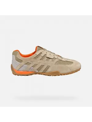 Adidași pentru bărbați GEOX SNAKE ORIGINAL G002963 BEJ