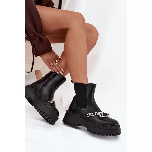  Pantofi de dama BOTO MARVELLA 38861 NEGRU 