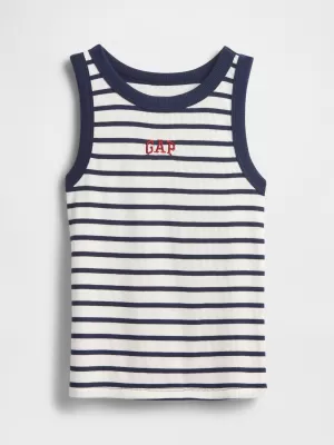 Maiou pentru copii GAP LOGO TANK 771346-00 DUNGĂ ALBĂ BLEUMARIN