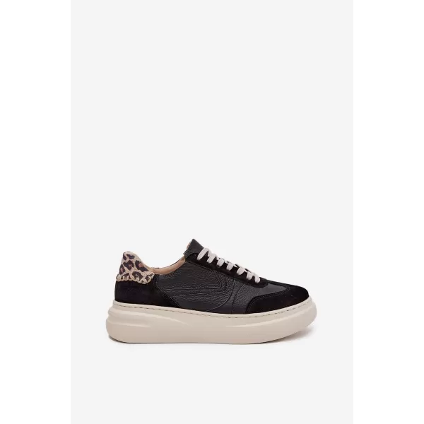  Adidași de damă ZAZOO N1263 BEJ/NEGRU 