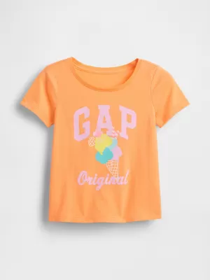 Tricou pentru copii GAP LOGO TEE 770013-01 PORTOCALĂ ÎNGHEȚATĂ