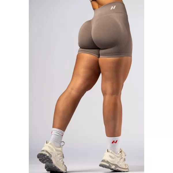  Pantaloni scurți push-up cu talie înaltă POWER 893 LIGHT BROWN ASH Nebbia 
