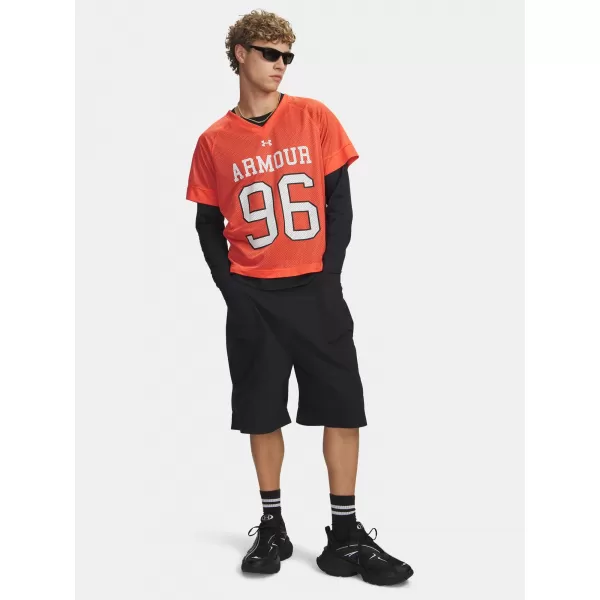  Pantaloni scurți pentru bărbați UNDER ARMOUR UA HOOPS WOVEN SHORT 6011096-001 NEGRU 