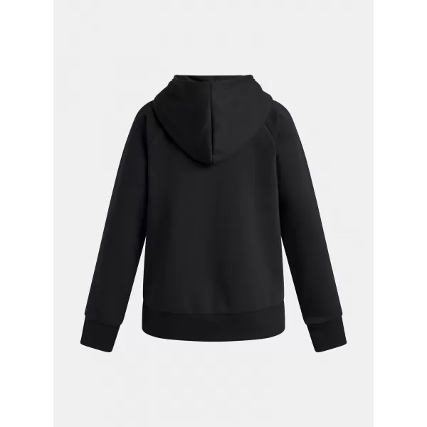  Hanorac pentru fete UNDER ARMOUR UA RIVAL FLC SHIMMER HDY 6004118-005 NEGRU 