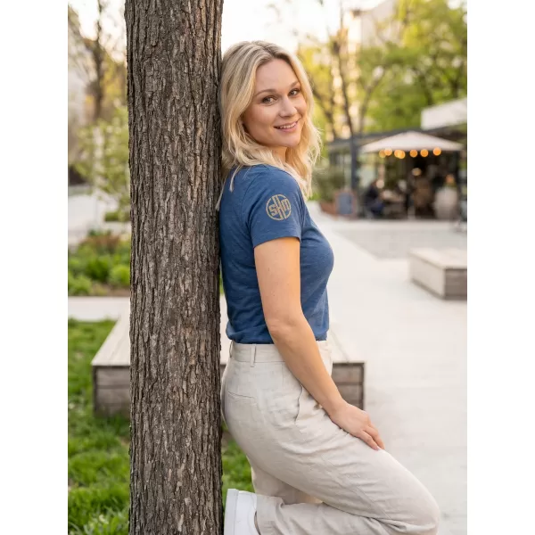  Tricou pentru femei SAM 73 PROKREPU 006 ALBASTRU 