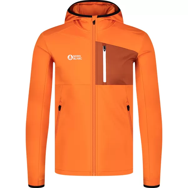  Hanorac powerfleece pentru bărbați NORDBLANC BRACKEN NBWFM8286 PORTOCALE 