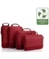 Valiză HEYS Ecotex Compression Packing Cube 4 Pc Set ARȚAR ROȘU