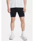 Jambiere pentru bărbați UNDER ARMOUR UA LAUNCH HALF TIGHTS 1387011-001 NEGRU