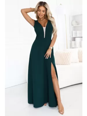 Rochie NUMOCO 648-1 VERDE STICLA