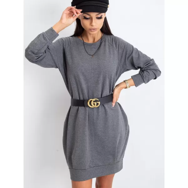  Rochie BASIC FEEL GOOD RV-TU-5184.93P GRI ÎNCHIS 