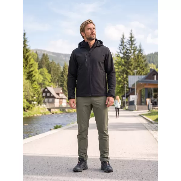  Jachetă softshell pentru bărbați ALTISPORT NoPrint NP/ALM845 NEGRU 