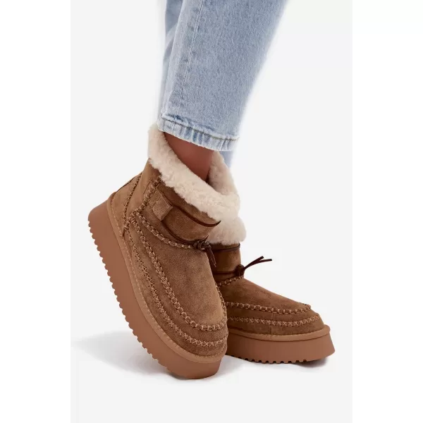  Pantofi dama BIG STAR SS274373 MARO/BEJ Pantofi Big Star 