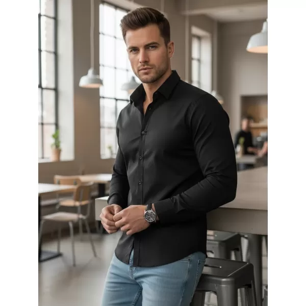  Cămașă pentru bărbați DSTREET DX2538 NEGRU 