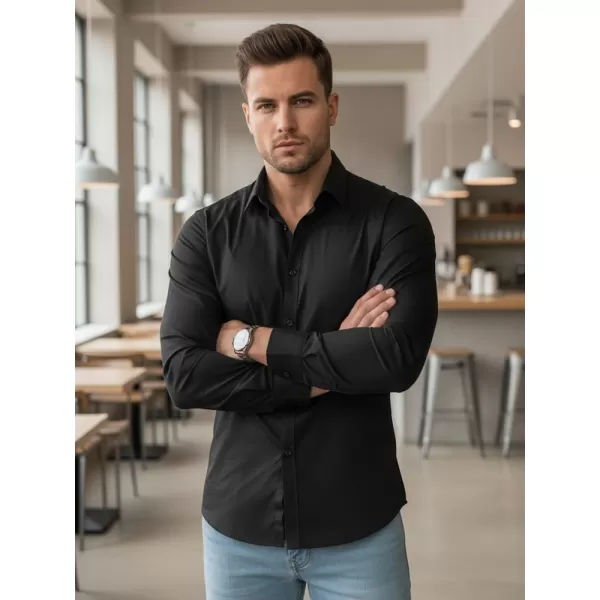  Cămașă pentru bărbați DSTREET DX2538 NEGRU 