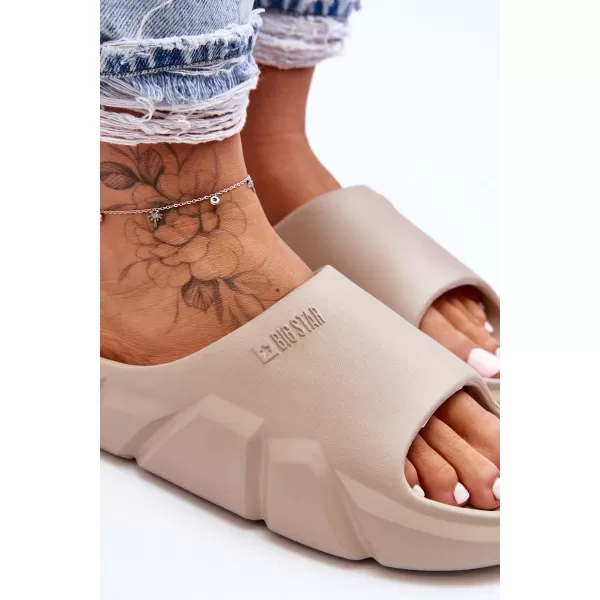  Papuci dama BIG STAR LL274593 BEJ Pantofi Big Star 