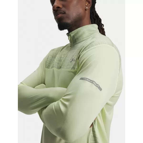 Tricou pentru bărbați UNDER ARMOUR UA TECH UTILITY 1/4 ZIP 6004963-391 VERDE 