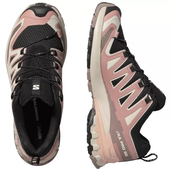  Pantofi de dama SALOMON XA PRO 3D V9 W L47882800 NEGRU/BURLWOOD/TRANDAFIR DE MAHON 