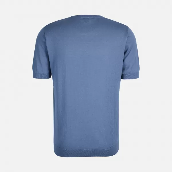  Tricou pentru bărbați GEOX KNIT G012315 ALBASTRU 