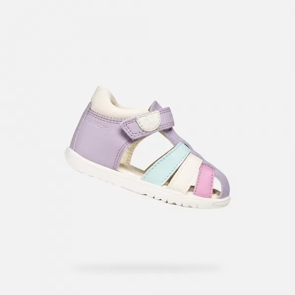  Primii pași fetelor GEOX SANDAL MACCHIA B254WB08502C8888 VIOLET 