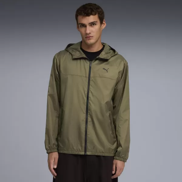  Blazer de vânt pentru bărbați PUMA ESS REGULAR WINDBREAKER 684625_81 LONDON GREEN 