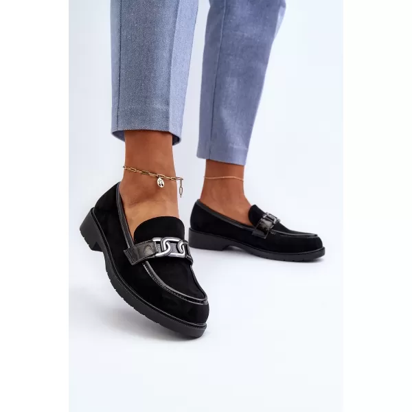  Mocasini de dama S.BARSKI HY350A NEGRU 