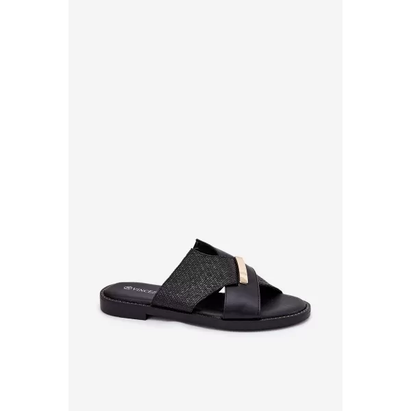  Papuci de damă VINCEZA 17385 NEGRU 