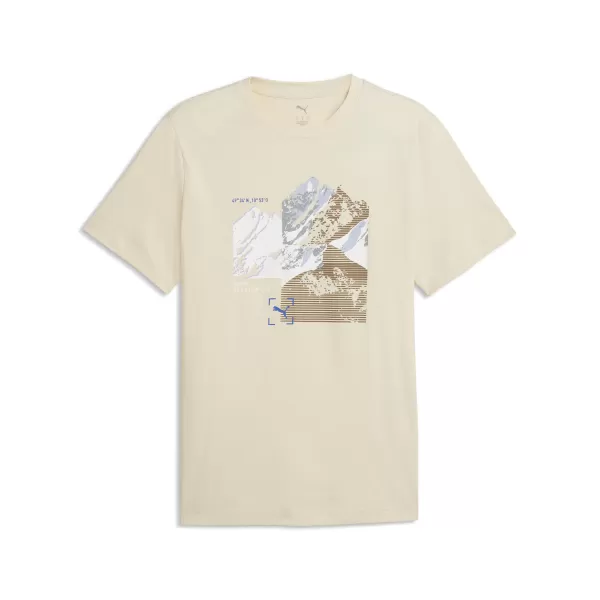  Tricou pentru bărbați PUMA GRAPHIC TEE 691779_87 ZAPADA ALPINA 