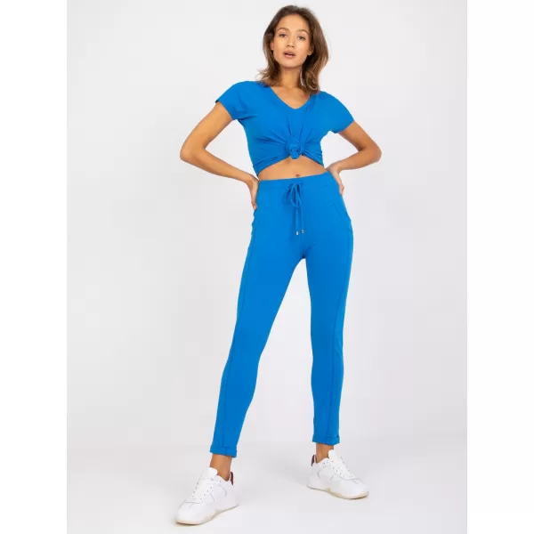  Pantaloni de trening pentru femei BASIC FEEL GOOD RV-DR-3589.10X ALBASTRU ÎNCHIS 