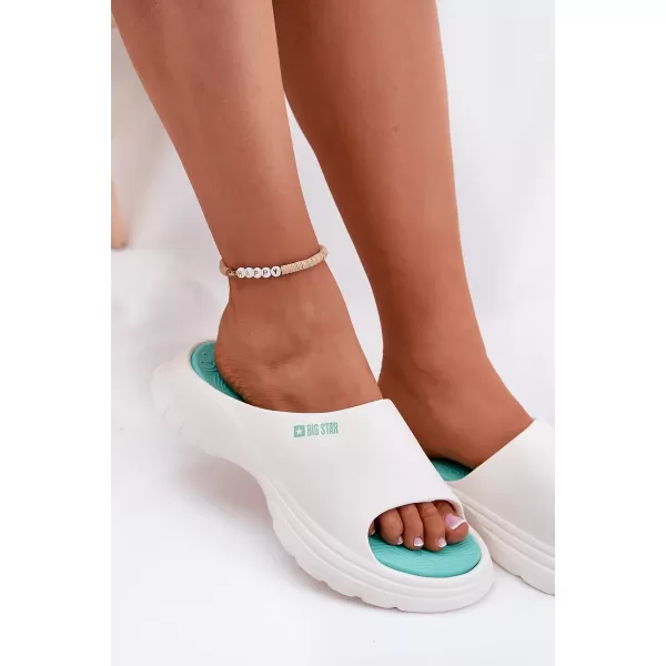  Papuci dama BIG STAR RR274A586 WHITE Pantofi Big Star 