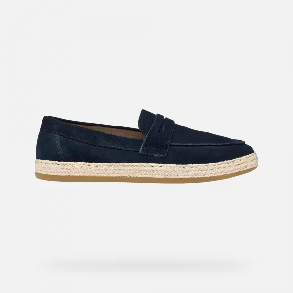  Mocasini pentru bărbați GEOX PANTELLERIA G014528 ALBASTRU ÎNCHIS 