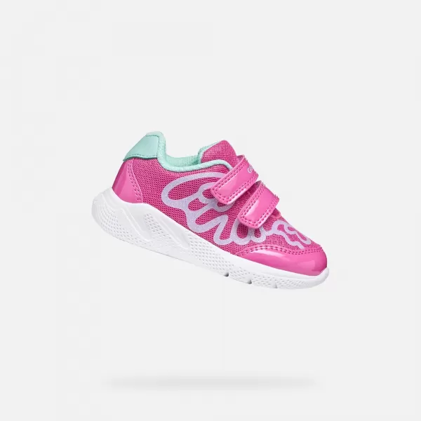  Adidași pentru fete GEOX SPRINTYE B654TA0GNHHC8471 ROZ 