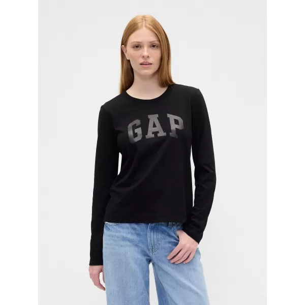  Tricou pentru femei GAP CREW LONGSLEEVE TEE 846968-02 NEGRU 