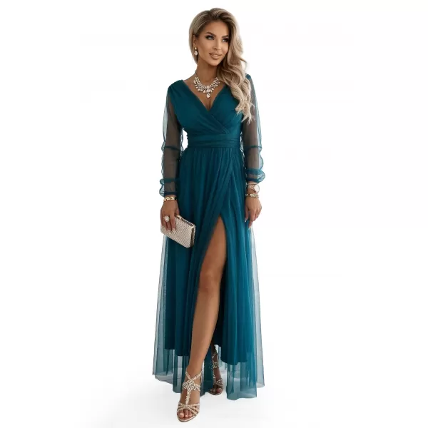  Rochie NUMOCO 664-2 VERDE STICLA 