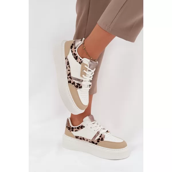  Adidași de damă BIG STAR SS274357 ALB/BEJ Pantofi Big Star 