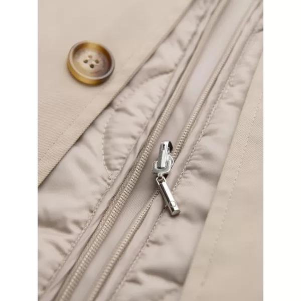  Palton pentru bărbați OMBRE OM-COLC-0139 BEJ 