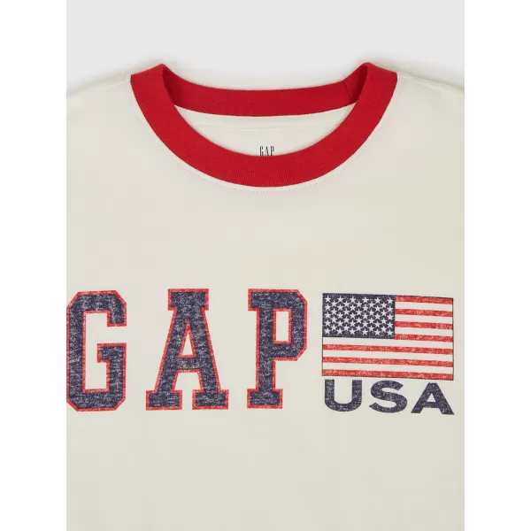  Tricou pentru copii GAP LOGO TEE 782452-00 NOU ALB 