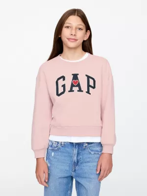 Hanorac pentru copii GAP LOGO SWEATSHIRT 628718-00 PRIMITIV