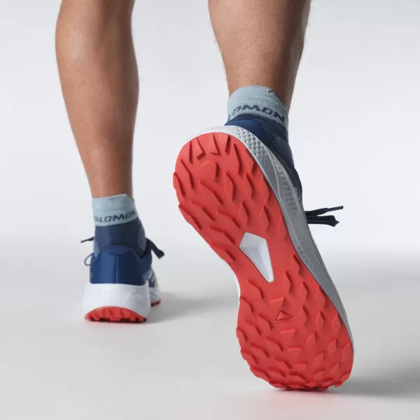  Pantofi pentru bărbați SALOMON ALPHAGLIDE L47724300 ALBASTRU BALADĂ/ALBASTRU ÎNCHIS/ROȘU FOC 