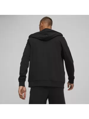 Hanorac pentru bărbați PUMA TEAMGOAL CASUALS HOODED JACK 658595_03 PUMA NEGRU/PUMA ALB