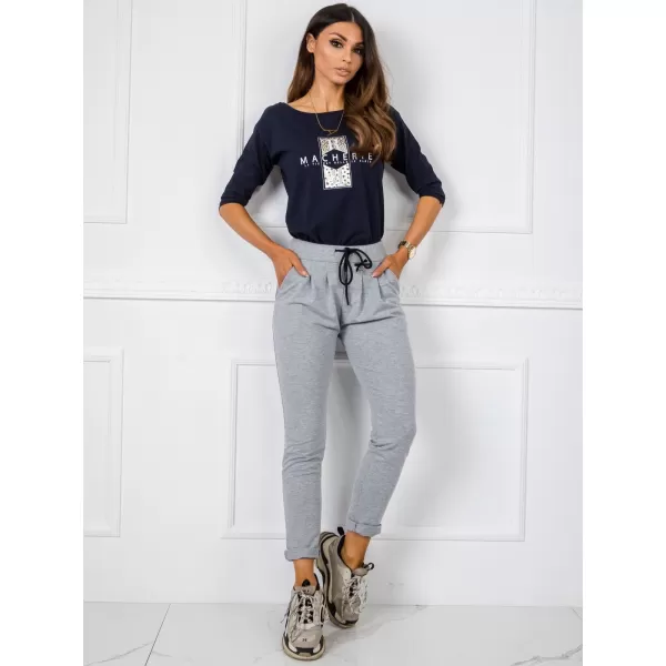  Pantaloni de trening pentru femei BASIC FEEL GOOD TP-DR-5477.88 GRI 