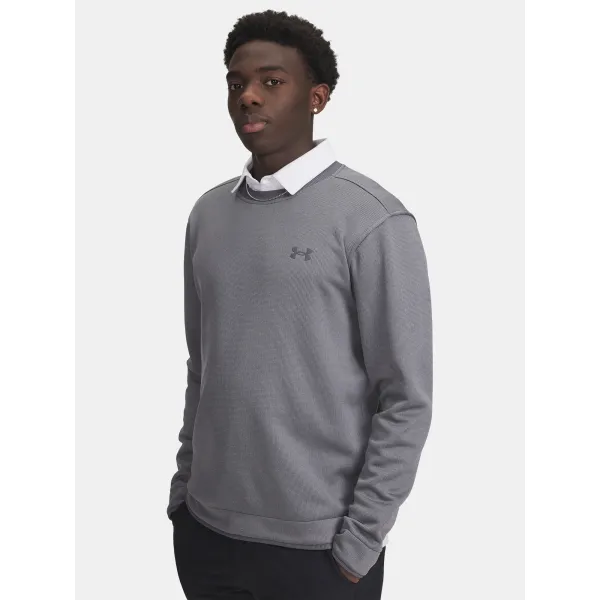  Hanorac pentru bărbați UNDER ARMOUR UA M SWEATER FLEECE CREW 6003723-025 GRI 
