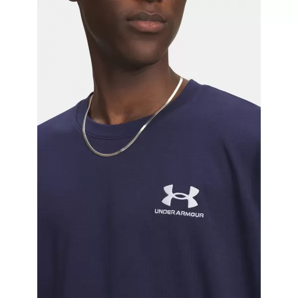  Tricou pentru bărbați UNDER ARMOUR UA M LOGO EMB HEAVYWEIGHT SS 1373997-411 ALBASTRU 