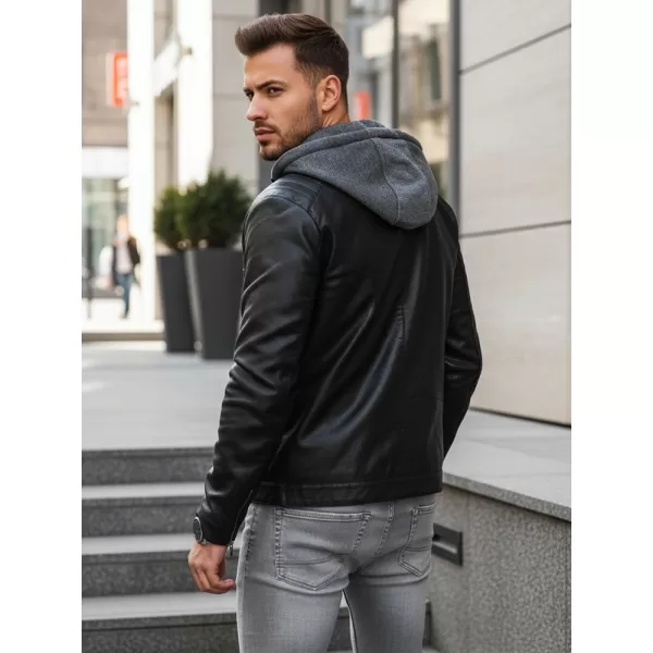  Jachetă pentru bărbați DSTREET TX4387 NEGRU 