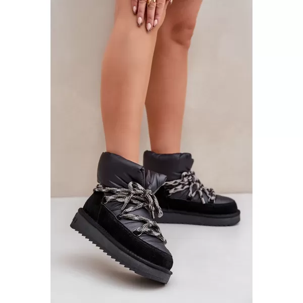  Oameni de zăpadă pentru femei D.FRANKLIN DFSH375003 NEGRU 