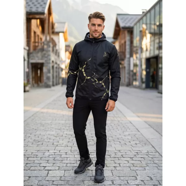  Jachetă softshell premium pentru bărbați ALTISPORT VOJ/ALM129JACK01 NEGRU/MILITAR 