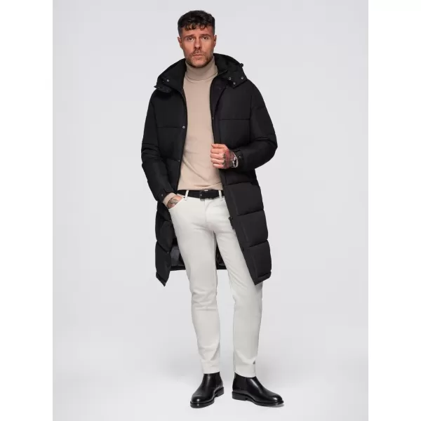  Geaca de iarna pentru barbati OMBRE OM-JALJ-0309 NEGRU 