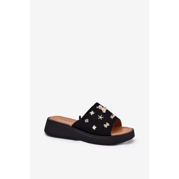  Papuci de damă VINCEZA 66741 NEGRU 