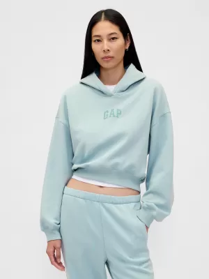 Hanorac de dama GAP LOGO CROPPED HOODIE PULLOVER 841725-20 TOAMNA USOARA
