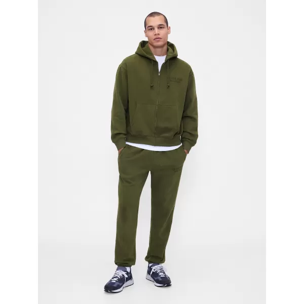  Hanorac pentru bărbați GAP LOGO PULLOVER HOODIE 822076-03 JACHETA ARMATA VERDE 